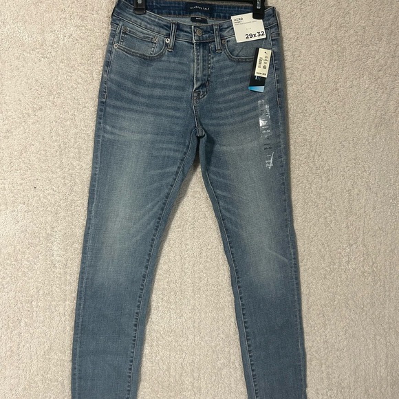 Aeropostale Jeans Women's 29x32 Blue Denim Skinny. NWT. - Picture 1 of 7